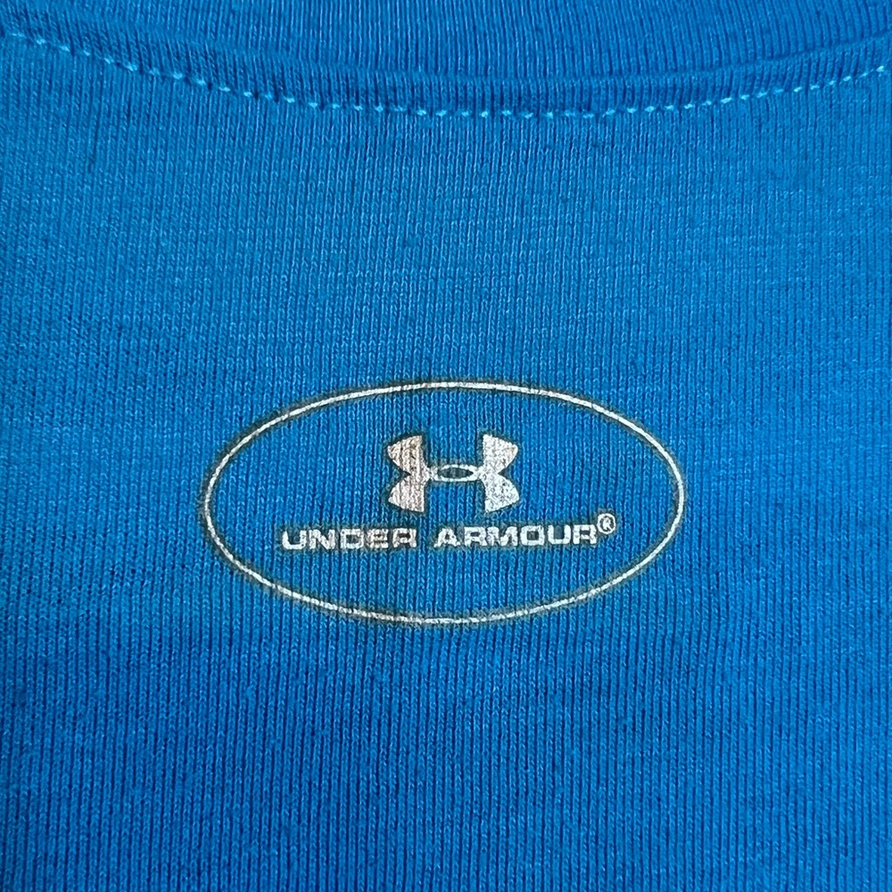 Under Armour Women's Aqua Blue Logo Tee Size Small - Picture 8 of 8